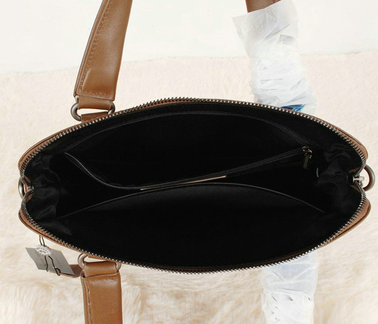 Bottega Veneta intrecciato VN briefcase 1153068-1 black&khaki